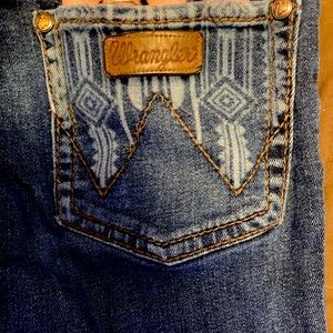 Wrangler flare jeans.